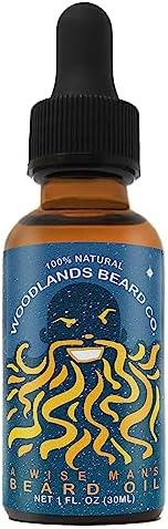 A Wise Man's Beard Oil Traditionally Scented For The Christmas Holiday With Frankincense and Myrrh from Woodlands Beard Co.