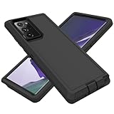 for Samsung Galaxy Note 20 Ultra Case, Heavy Duty Defender Case Dustproof Shockproof Protection 3 in 1 Rugged Cover for Samsung Galaxy Note 20 Ultra 6.9 Inch (Black)