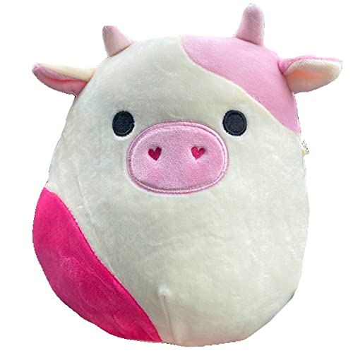 Squishmallows vache rose doudou de canapé moelleux pour enfants