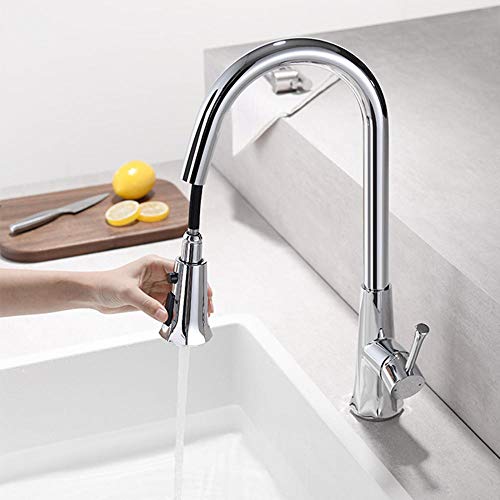 Mitigeur cuisine extractible pour nettoyer facilement les grands récipients