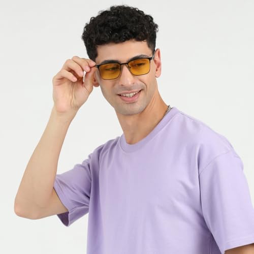 Image of HASHTAG EYEWEAR Stylish Magnetic Clip-On Sunglasses for Men and Women | Polarized UV Protection | Detachable Eyewear | Anti-Glare Clip On for Driving | Fashionable Shades