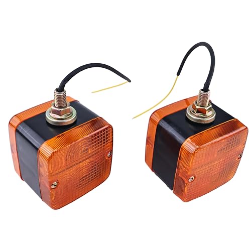 SUKATC 2PCS Turn Signal Light Flasher Lamp Compatible with Kubota L Series L2008 L2408 L2808 L3408, Yanmar EX450 EX2900 EF453 Tractors, 198425-53150 198010-53420