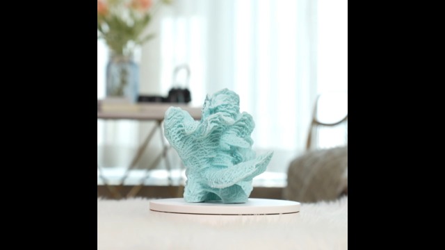 Estatua Decorativa de Coral Oceánico Azul 9.4 in miniatura 7
