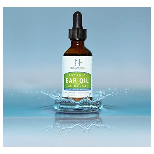 HOLLOWCARE THERAPEUTICS Organic Ear Oil For Wax Removal | Ear Infections, Swimmers Ear, Itching & Irritation | 100% Natural Ear Drops- Kids, Adults, Babies, Dogs | 1 OZ