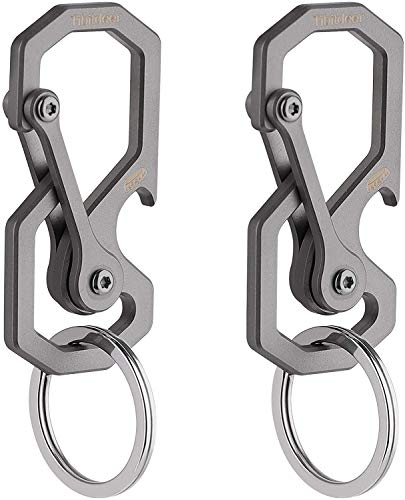 Titanium Key Chain, Multifunctional Carabiner Keychain