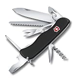VICTORINOX(ビクトリノックス) アウトライダーナイフ ブラック アウトドア 釣り スイス・アーミーナイフ 多機能 キャンプ のこぎり付き 14機能を搭載したスイス製マルチツール十徳ナイフ【国内正規品】 0.8513.3