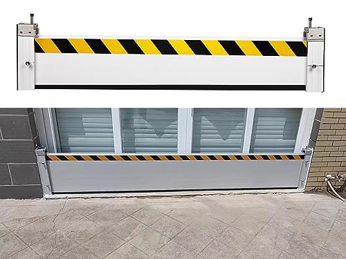 JKSVTF Industrial Door Entrance Flood Control Barrier, Home Rain Water Barrier Guard for Garage/Front Door/Patio Door/Basement, Driveway Water Barrier Aluminum,H 20cm-L100cm