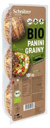 Schnitzer Glutenfreiheit Schnitzer BIO Panini Grainy Glutenfrei, 0.19 Kg