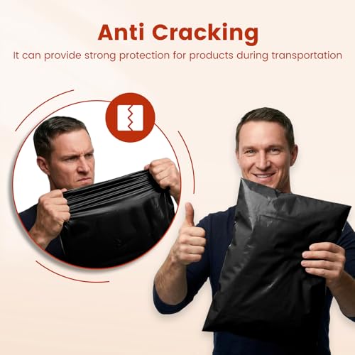 Image of Metronic Poly Mailers 14.5x19 400 Pack Large Shipping Bags for Clothing Bulk,Self Adhesive Shipping Envelopes for Small Business,Waterproof Mailers Poly Bags for Shipping,Packaging Mailing Bags Black