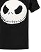 The Nightmare Before Christmas Jack Skellington Face Men's Novelty T-Shirt Black