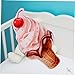MERRYHAPY Lovely Ice Cream Pillow Plush Stuffed for Home Decor Adorable Cream Throw Pillow for Bedroom Living Room Nursery Cozy Hugging Pillow for Cuddling and Comfort