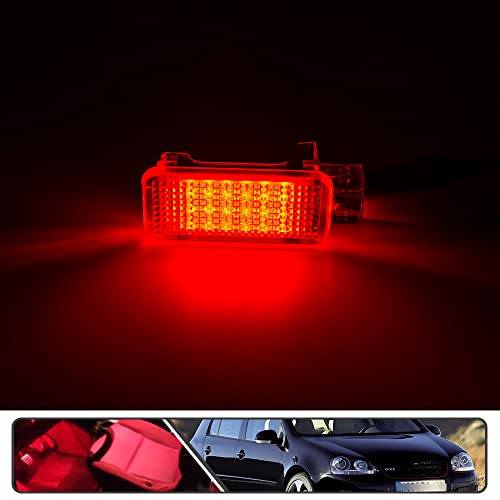 Lámpara LED roja interior para puertas de auto miniatura 4