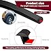 Aomitop 33ft Fender Flare Edge Trim - Universal T-Style Rubber Seal for Car, Truck, SUV, Van Wheel Wells with Automotive Adhesive Tape