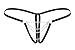 Body Zone Chain Front Crotchless Thong - UN016