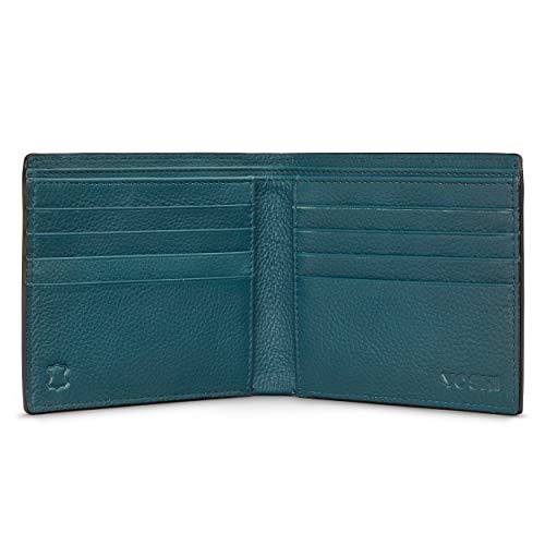 Portefeuille en cuir véritable Yoshi pour homme avec initiale et blocage RFID