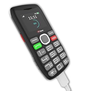 TTfone TT890 4G Senior Phone – Easy to Use Big Button Mobile Phone with Emergency Assistance Button, USB-C Charging, Bluetooth, Camera – Unlocked (with Mains Charger)