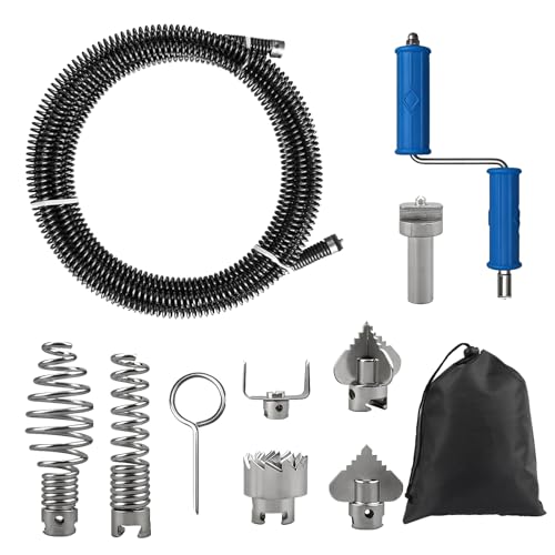Furet déboucheur canalisation 5m avec adaptateur pour perceuse