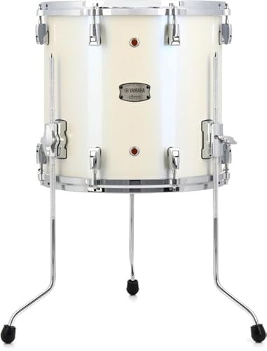 Yamaha Absolute Hybrid Maple Floor Tom - 13 inches x 14 inches, Polar White