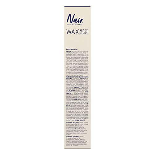 Nair Sensitive Ready Wax Strips, Legs & Body, 40 Ct #TOP6