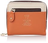 [VASKA by moz ヴェスカバイモズ] 財布 2つ折り財布 人気 レディース 使いやすい ラウンドファスナー エルク 鹿 ヘラジカ べスカ 北欧 VS-0032 オレンジ