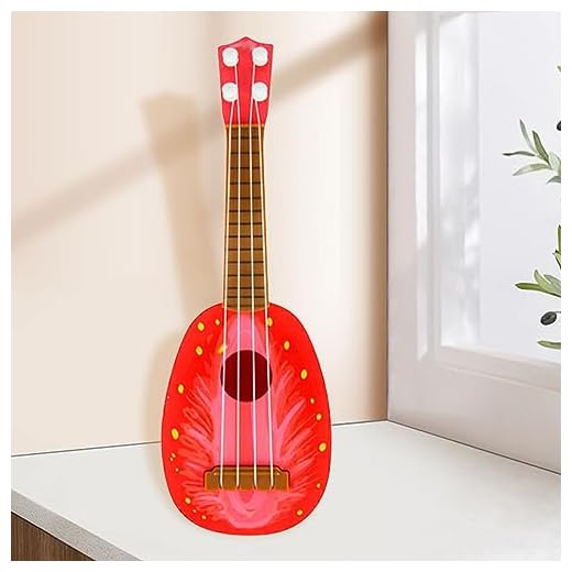 VGEBY Ukelele para Principiantes, Juguete de Aprendizaje y Entretenimiento, Ligero y Portátil, Hecho de Plástico (Tipo 2)