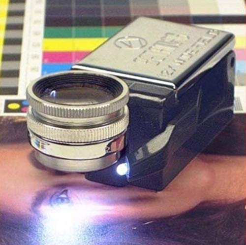 Loupe 12X champ large Beta à double éclairage LED pour contrôle optique de précision