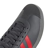 adidas Men's VL Court Base Shoes, Grey six/Better Scarlet/Grey Four, 8 UK - Image 5