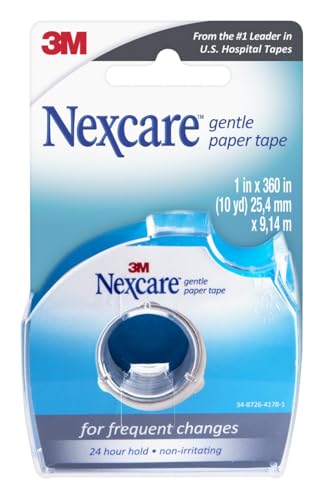 image for Nexcare Gentle Paper Tape Dispenser, Medical Paper Tape, Secures Dress