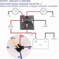 Gebildet 2 Stück JD1914 Auto-Relais-Kabelbaum, 12V, 40A, 5-Polig, SPDT, 12 AWG, Kabelbaum-Steckdosen mit Eingebauter Diode für Autos, LKW, Transporter, Motorräder, Boote – Ansicht 4