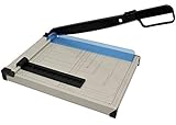 Snyderline Hebelschneider A4 kompakt, Papierschneider aus Metall, Schneidemaschine Papier, Foto - Pappe bis 200gr/m² und Papier, bis zu 8 Blatt in 80gr/m²