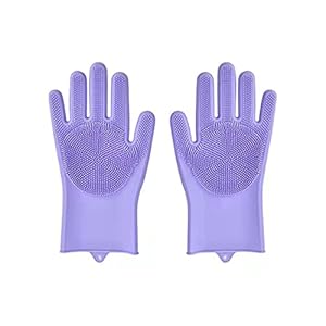 Vaatwasserijen handschoenen magische siliconen rubberen schotel washandschoenen voor huishoudelijke scrubber keuken…