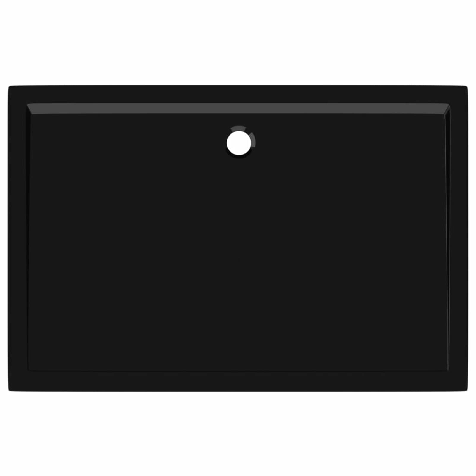 Plato de Ducha Rectangular Negro ABS 80x120 cm Mamparas De Ducha