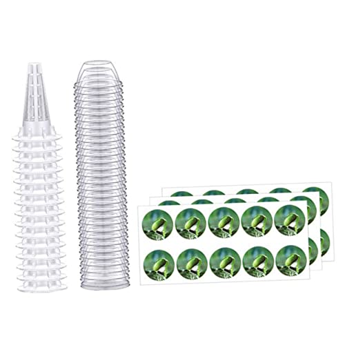 Toyvian 1 Satz Anbau Transparente Pflanzkörbe mit Deckeln für Indoor Garten Etiketten für Pflanzenmerkmale Langlebig und Vielseitig Einsetzbar