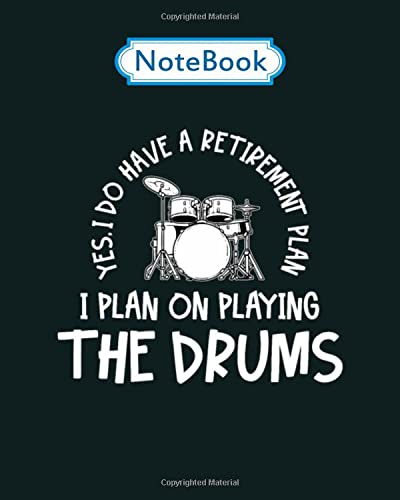 Notebook: drums player - for men woman Journal/Notebook Blank Lined Ruled 100 pages 8x10 inches