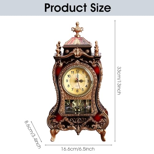 Despertador vintage de plástico para decoración de oficinas y escritorios clásicos 5