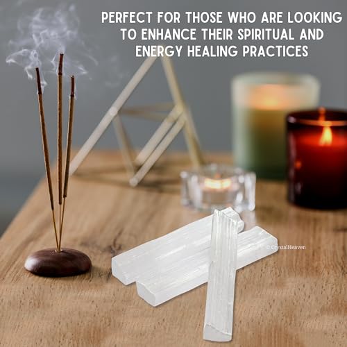 Image of Certified Selenite Wand Charging Plate Stick-Pack Of 3