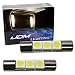 iJDMTOY 3-SMD 29mm 6614F LED Bulbs For Car Sun Visor Vanity Mirror Lights, Warm White
