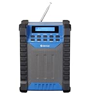 Denver WRD-60 Baustellenradio mit DAB+ / DAB/FM & Bluetooth – Akku Radio mit 2000 mAh - IP54 Staub- & spritzwassergeschützt - Werkstatt Radio mit USB-C & AUX