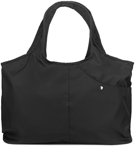 ZOOEASS Women Fashion Large Tote Shoulder Handbag Waterproof Tote Bag Multi-function Nylon Travel Shoulder (New Black)