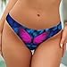 XUTSAKDCJ Fashion Seamless Thongs for Women, No Show Thong Underwear Workout Comfortable Red And Blue Butterfly G-string
