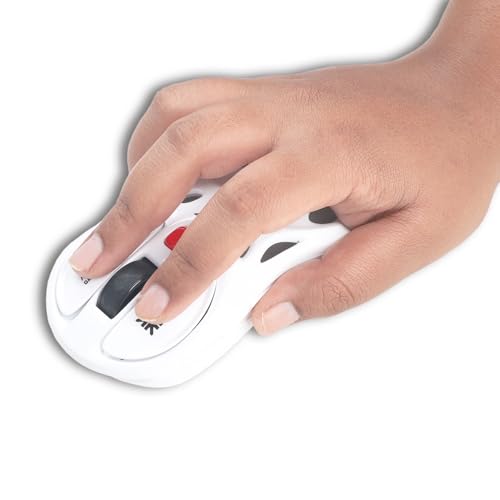 Image of Arctic Fox Alien-X Gaming Wireless Mouse, Tri-Mode (2.4G /Bluetooth /Wired), 4800 DPI, 1000Hz Ergonomic Hollow RGB Rechargeable Type-C for Mac /Laptop /iPad /Office (Star White)
