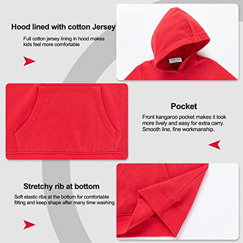 Kids Soft Brushed Fleece Pullover Hoodie Casual Athletic Pockets Hooded Sweatshirt for Boys or Girls 3-12 Years4