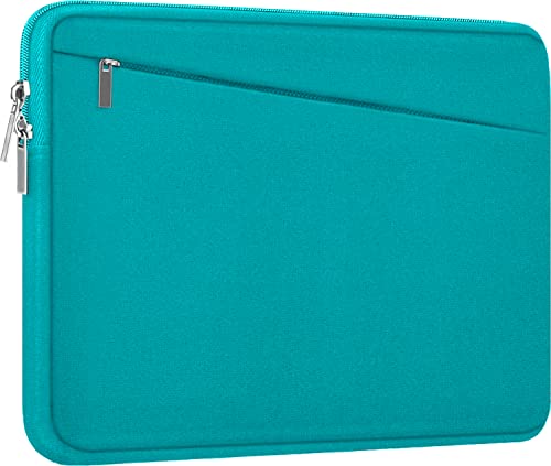 Image of Laptop Sleeve Bag 15.6 inch, Durable Computer Carrying Bag Protective Case Briefcase Handbag with Front Pocket, Slim Laptop Case Cover for 15.6 Inch HP, Dell, Lenovo, Asus, Notebook, Light Blue