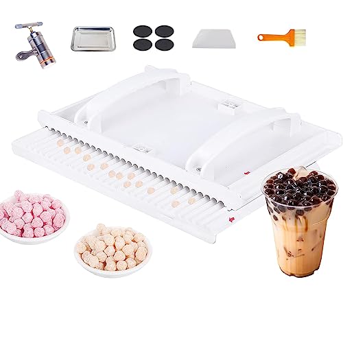 DMOYS Tapioca Pearls Maker, Tapioca Pearls Forming Machine, Tapioca Pearls DIY Tools for Milk Bubble Tea, Small Household Manual Pill Rubbing Board, Traditional Chinese Medicine Pill Making Machine