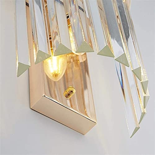 Apliques de cristal dorado de lujo WQHPLMD para decoración exclusiva de interiores 4