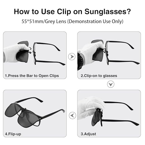 COASION-Polarised-Clip-on-Sunglasses-for-Men-Women-Fit-Over-Prescription-Glasses-Flip-up-Clip-on-Sunglasses-for-Driving-Travel-Outdoor-Sport2-pack