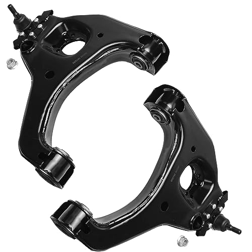 Image of Detroit Axle - RWD Front End Kit for 1999-2006 Chevy Silverado 1500 GMC Sierra 1500, 2 Lower Control Arms w /Ball Joints 2 Upper Ball Joints 2 Outer Tie Rods 2000 2001 2002 2003 2004 2005 Replacement