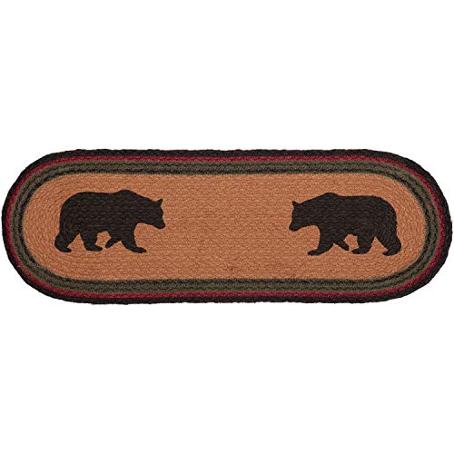 Wyatt-Stenciled-Bear-Jute-Runner-8×24 Wyatt Stenciled Bear Jute Runner 8×24