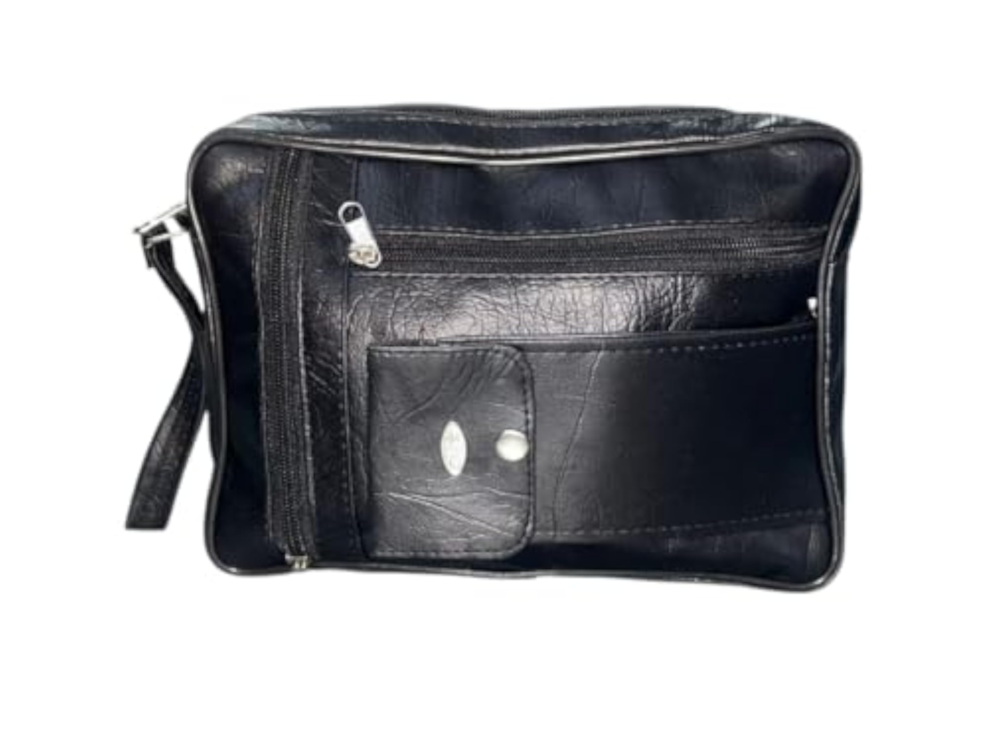 Men's Genuine Leather Cash Pouch, Multipurpose Clutch