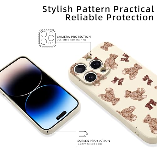 Coque ours peluche iPhone 15 Pro Max silicone doux pour le quotidien